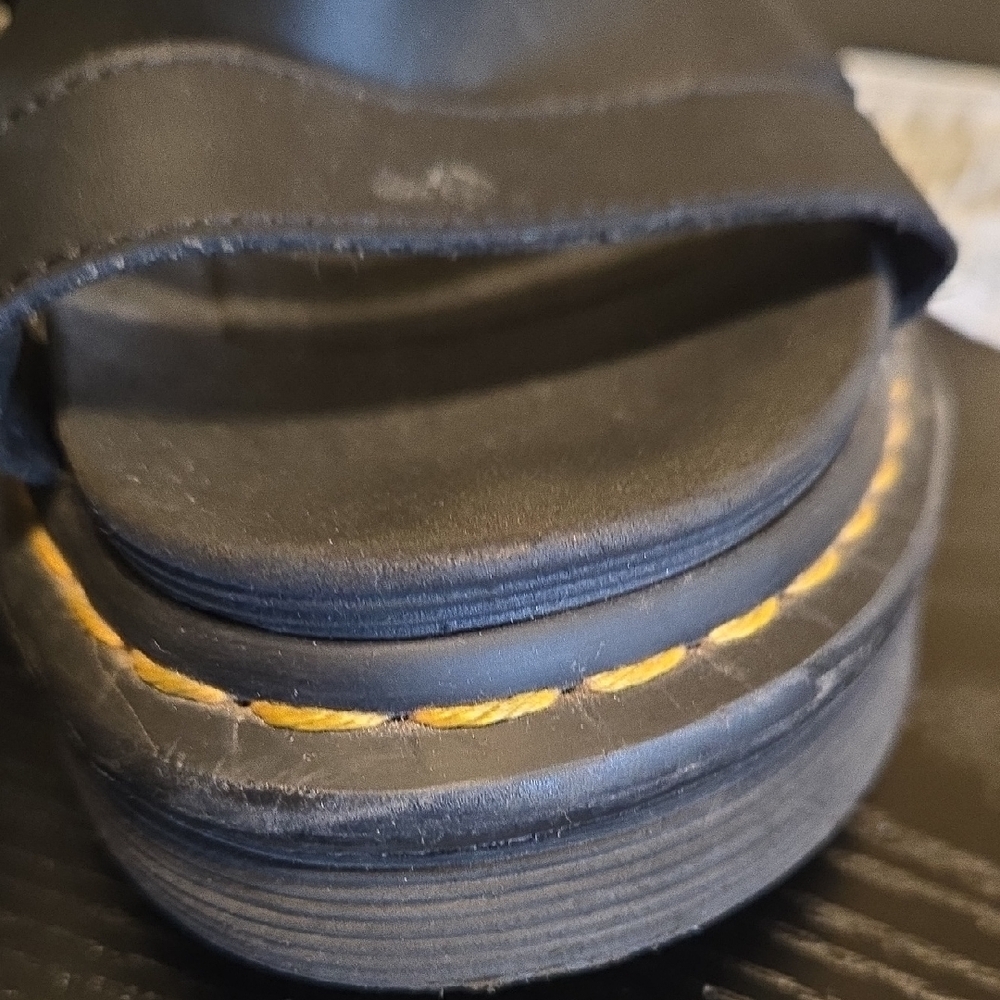 Dr. Martens Black Leather Strap Sandals - Picture 14 of 15